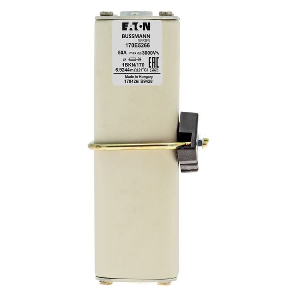 Fuse-link, high speed, 50 A, AC 3000 V, size 1, aR, IEC, with indicator image 22