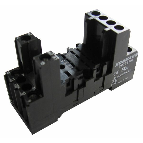 Socket for PT relays with screw type terminals 8 pole image 1