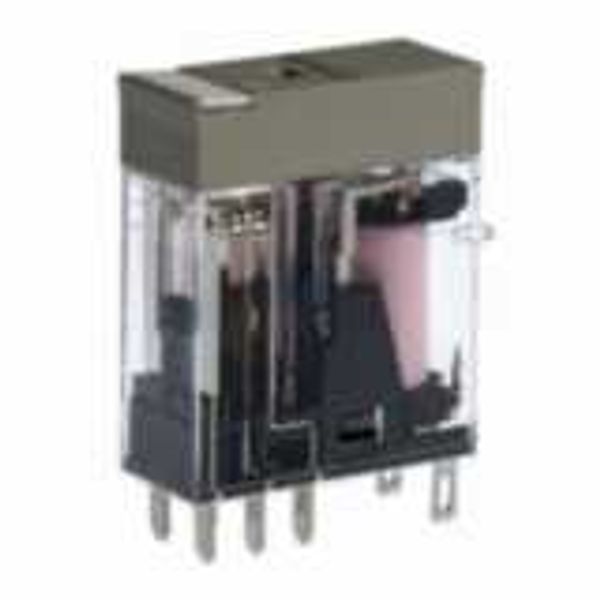Relay, plug-in, 8-pin, DPDT, 5 A, mech & LED indicators, label facilit image 3