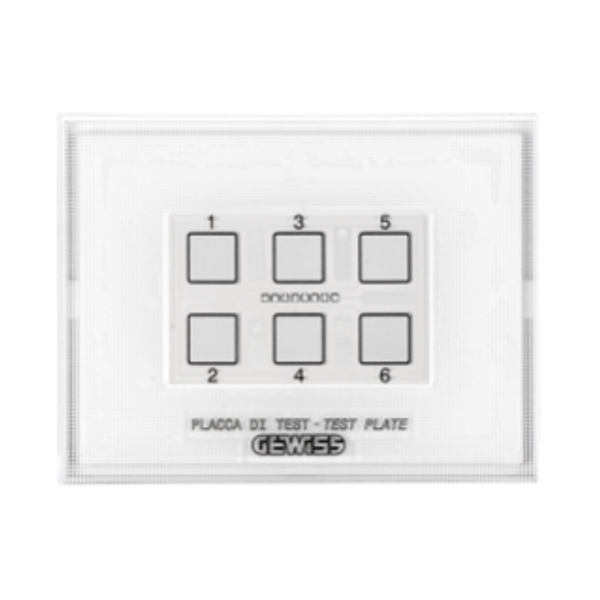 TEST PLATE FOR KNX AND EASY TOUCH PUSH-BUTTON PANEL MODULES WITH INTERCHANGEABLE SYMBOLS - CHORUS image 1