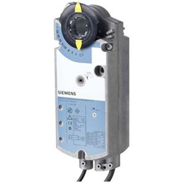 GGA326.1E/10 - Actuator for fire protection dampers, AC 230 V, 2-position, 18 Nm, spring return 90/15 s, 2 auxiliary switches, shaft 10 x image 1