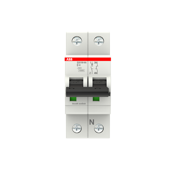 S201M-C4NA Miniature Circuit Breaker - 1+NP - C - 4 A image 3