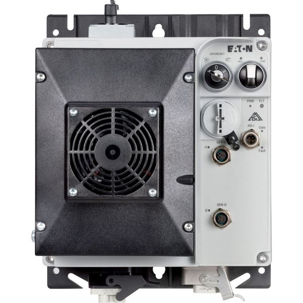 Speed controllers, 8.5 A, 4 kW, Sensor input 4, 400/480 V AC, AS-Interface®, S-7.4 for 31 modules, HAN Q4/2, with manual override switch, with braking image 15