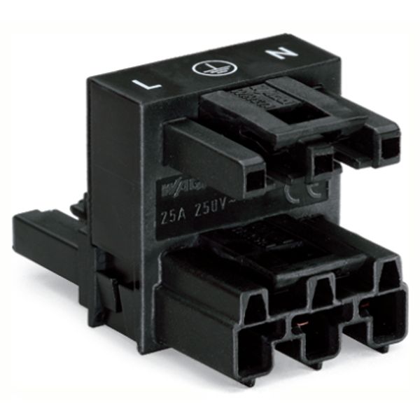 h-distribution connector 3-pole Cod. A black image 2