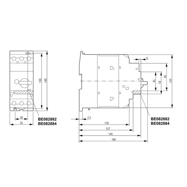 Motor Protection Circuit Breaker, 3-pole, 50-58A image 4