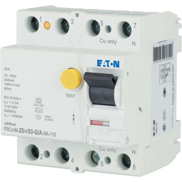 Residual current circuit breaker (RCCB), 25A, 4p, 300mA, type G/A image 10