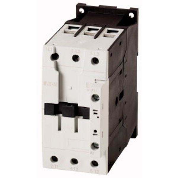 Contactor, 3 pole, 380 V 400 V 37 kW, RDC 130: 110 - 130 V DC, DC operation, Screw terminals image 1