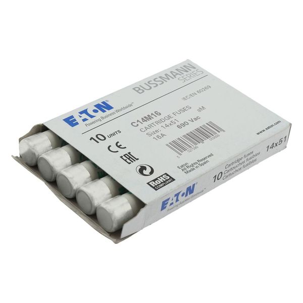 Fuse-link, LV, 16 A, AC 690 V, 14 x 51 mm, aM, IEC image 13