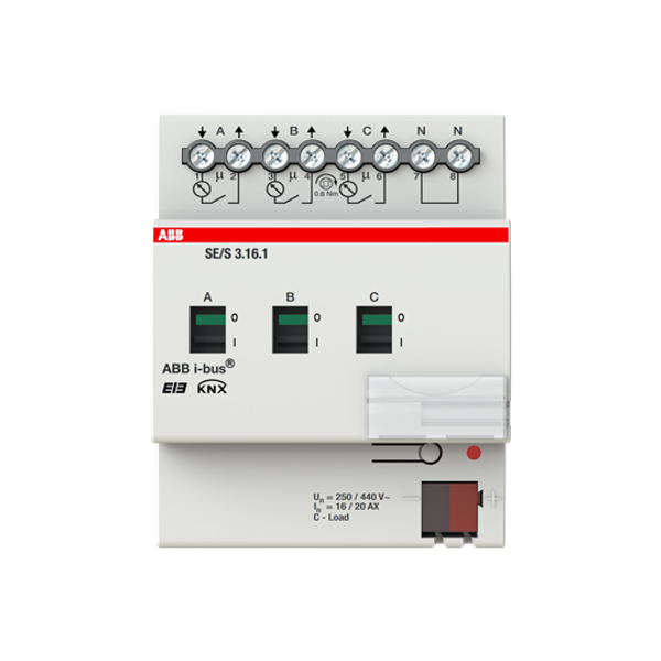 SE/S 3.16.1 SE/S3.16.1 Energy Actuator, 3-fold, 16/20 A, MDRC image 7