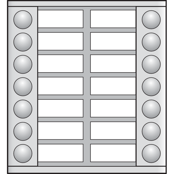 Extension module with 20 mm in two rows for surface-mounting external image 2