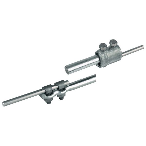 Earth entry rod St/tZn  -SET- L 1500 mm, disconn. sleeve, KS screws image 1