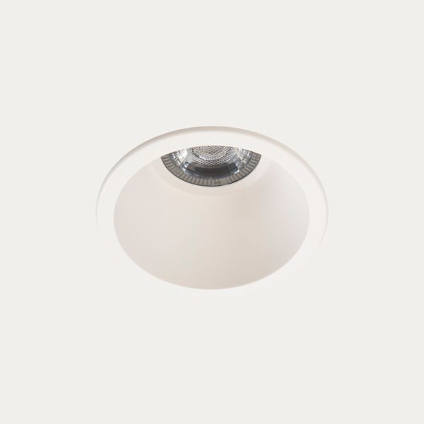 Downlight Lite ø105mm 6.7W LED neutral-white 4000K CRI 80 30.2º ON-OFF White IP54 568lm image 1