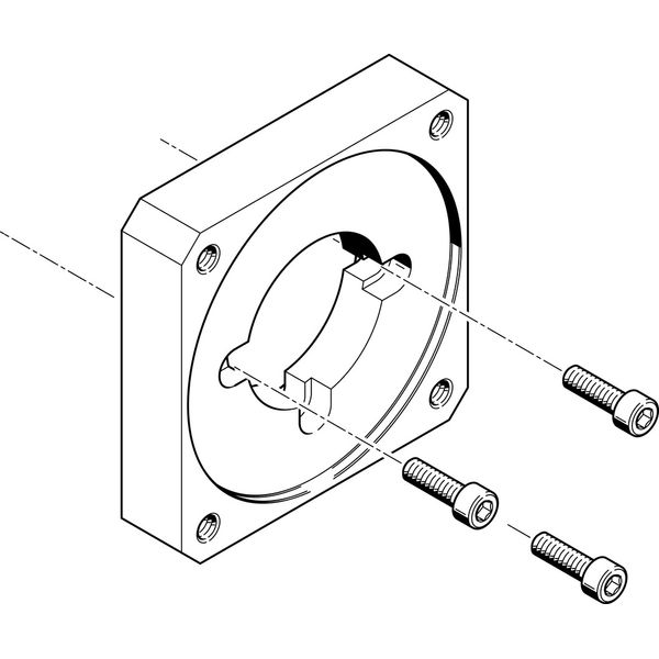 EAMF-A-64A/B-70A Motor flange image 1