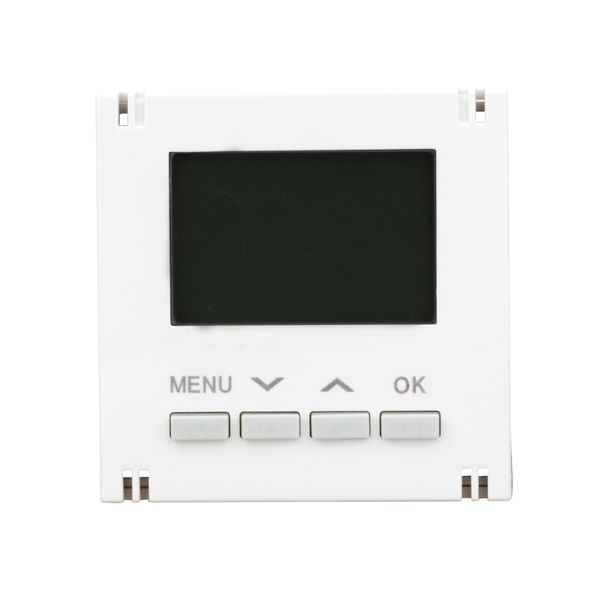 Digital thermostat - top part, heating/cooling, white image 1