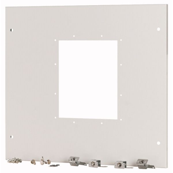 Front cover for IZMX16, fixed, HxW=550x600mm, grey image 1