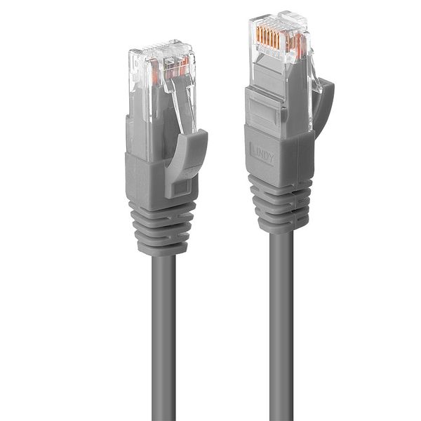 2m Cat.6 U/UTP LSZH Network Cable, Grey RJ45, M/M, 250MHz, Copper, 26AWG image 1