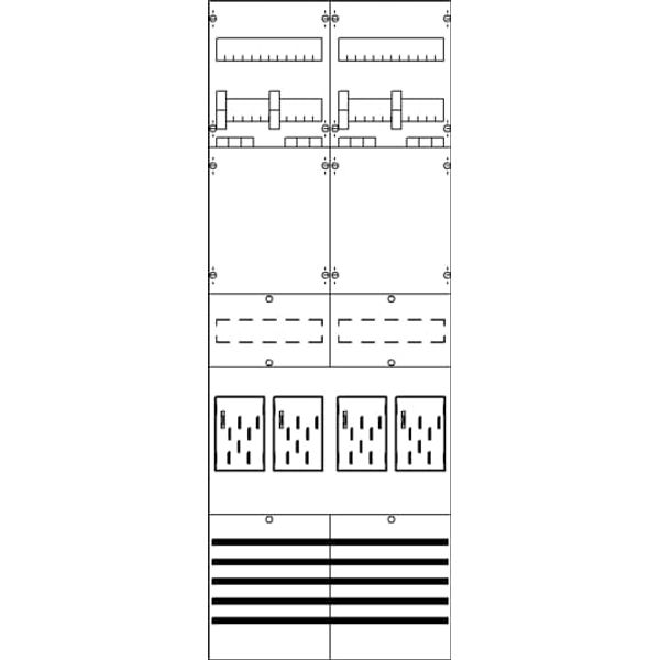 BF29A4XAY Meter panel, Field width: 2, Rows: 0, 1350 mm x 500 mm x 160 mm, IP2XC image 17