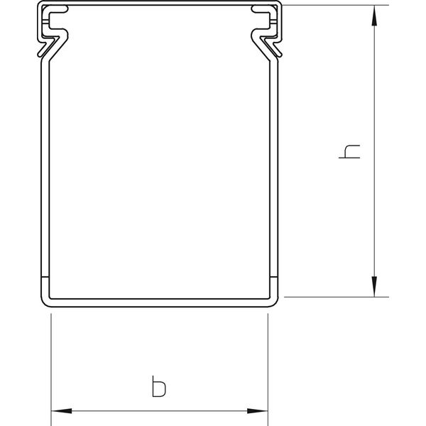 instalacijas vadu kanals 80x100x2400, PVC, akmens pelēks, 7030 image 2