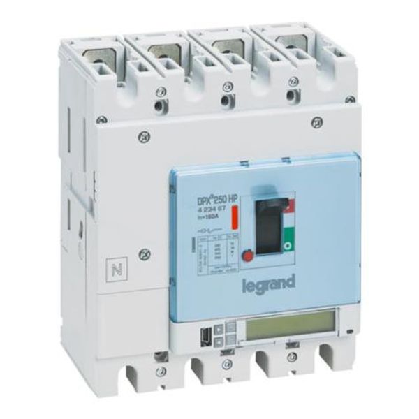 423467 DPX³ 250HP electronic circuit breaker S10 4P - Rated current 160A image 1