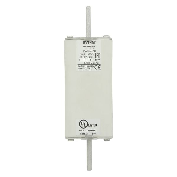 Fuse-link, high speed, 200 A, DC 1500 V, 2XL, 61 x 205 mm, gPV, IEC, UL, with indicator image 3