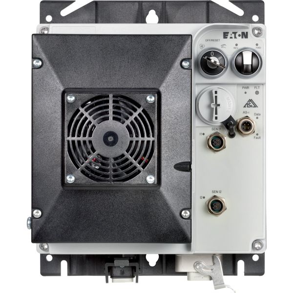 Speed controllers, 8.5 A, 4 kW, Sensor input 4, 180/207 V DC, AS-Interface®, S-7.4 for 31 modules, HAN Q5, with braking resistance, with fan image 16