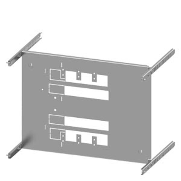 SIVACON S4 mounting plate 3VL5 up to 630A 3-pole  8PQ6000-3BA05 image 1