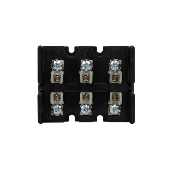 Eaton Bussmann series Class T modular fuse block, 300 Vac, 300 Vdc, 0-30A, Screw, Three-pole image 1