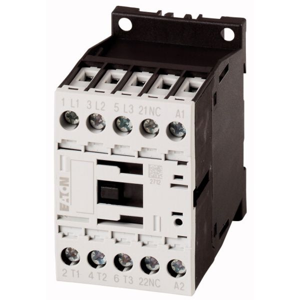 Contactor, 3 pole, 380 V 400 V 5.5 kW, 1 NC, 230 V 50 Hz, 240 V 60 Hz, AC operation, Screw terminals image 1