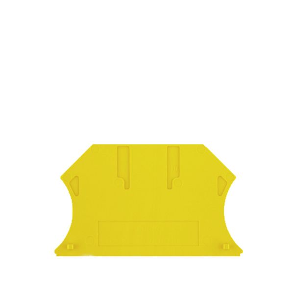 End plate (terminals), 56 mm x 1.5 mm, yellow image 1