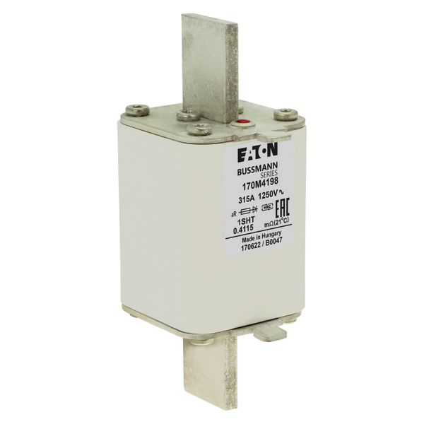 Fuse-link, high speed, 315 A, AC 1250 V, size 1, 53 x 63 x 135 mm, aR, IEC, single indicator image 17