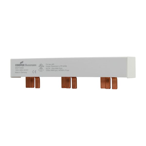 BUSBAR, low voltage, 100 A, AC 600 V, DC 600 V, 23 x 37 x 159 mm, 9P, UL image 20