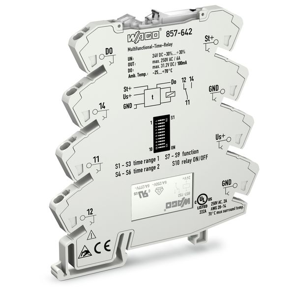 Timer relay module;Nominal input voltage: 24 VDC;Limiting continuous c image 1