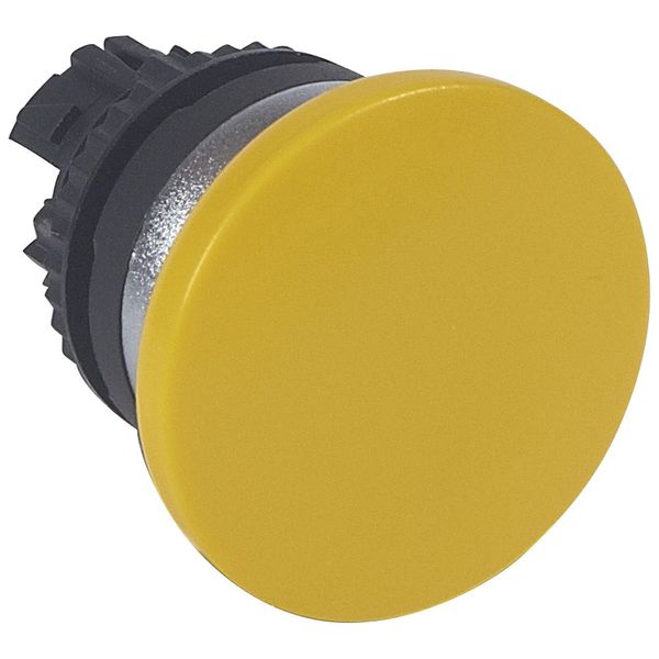 Osmoz non illuminated spring return head - mushroom head Ø40 - yellow image 1