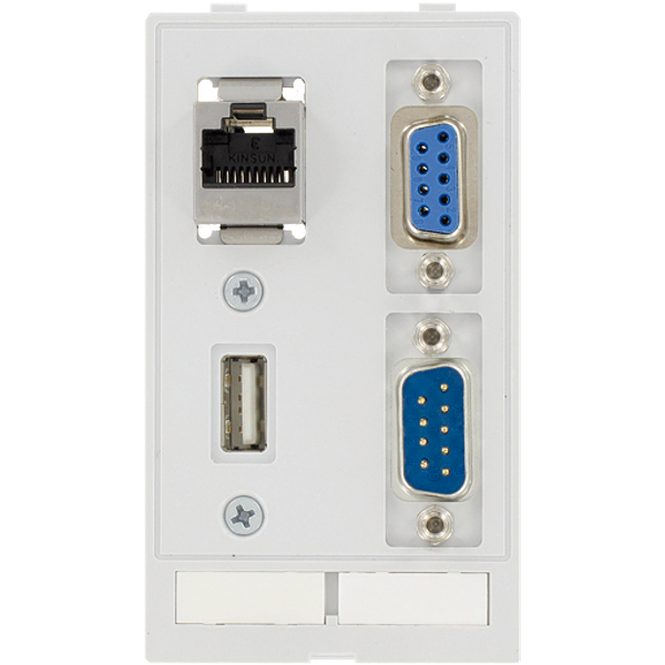 MODLINK  DATA  INSERT 1×SUB-D9fem./fem.+1×SUB-D9male/male+1×RJ45+1×USB image 1