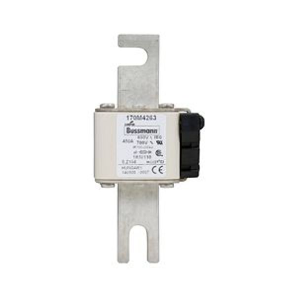 Fuse-link, high speed, 450 A, AC 690 V, DIN 1, 53 x 69 x 138 mm, aR, DIN, IEC, single indicator image 6