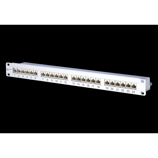 E-DAT C6A 24 port patch panel 1RU LSA image 2