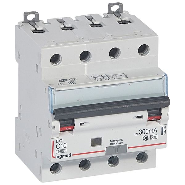 RCBO - DX³ 6000 -10 kA -4P-400 V~ -10 A -300 mA -A type image 2