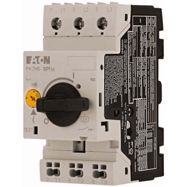 Motor-protective circuit-breaker, 0.55 kW, 1 - 1.6 A, Feed-side screw terminals/output-side push-in terminals image 2