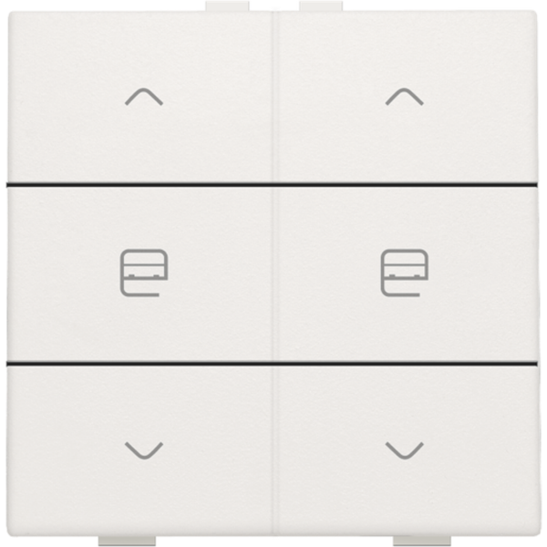 Double push button for Niko Home Control, white image 2