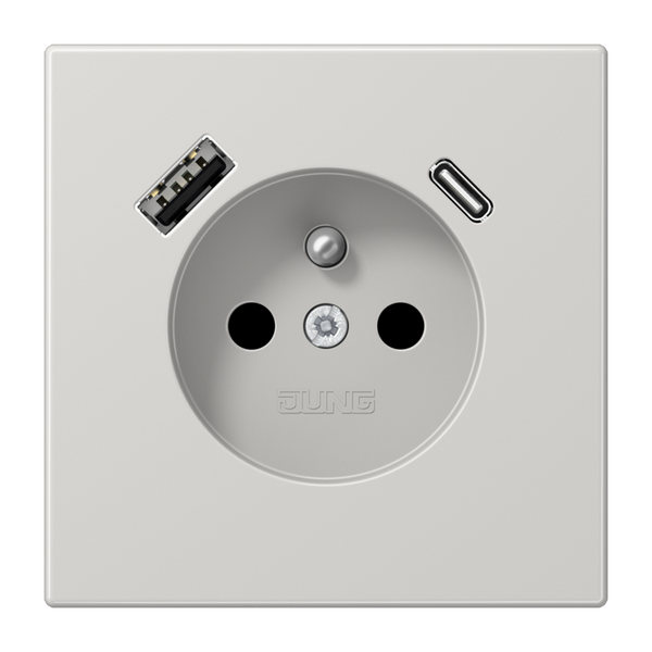 Socket fren/belg with USB type AC LS1520F-15CALG image 1