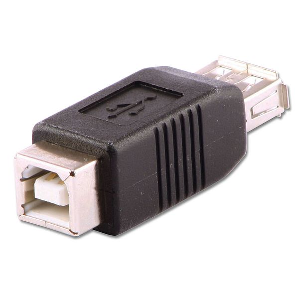 USB 2.0 Type A to B Adapter USB Type A Female to B Female image 1