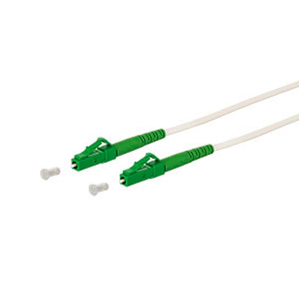 OpDAT patch cord LC-S APC/LC-S APC OS2, white, 15.0 m image 3