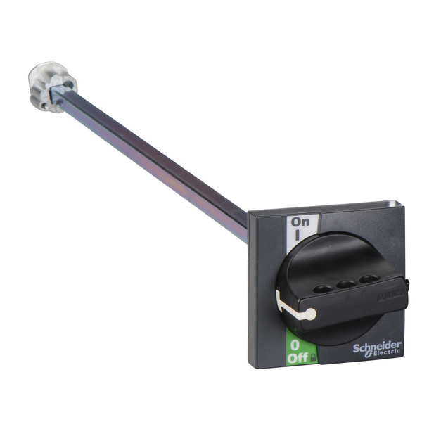 extended rotary handle for front control, Compact INS40 to INS60, IP55, IK08, black handle image 4