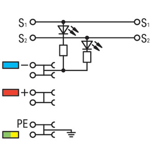 2000-5417/1102-950 4-conductor sensor terminal block; LED (yellow); for PNP-(high-side) switching sensors image 5