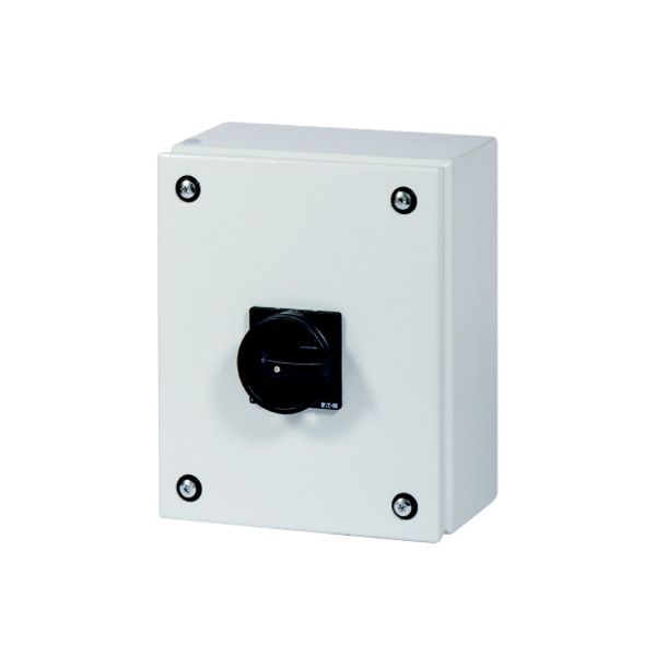 Main switch, T3, 32 A, surface mounting, 3 contact unit(s), 6 pole, STOP function, With black rotary handle and locking ring, Lockable in the 0 (Off) image 3