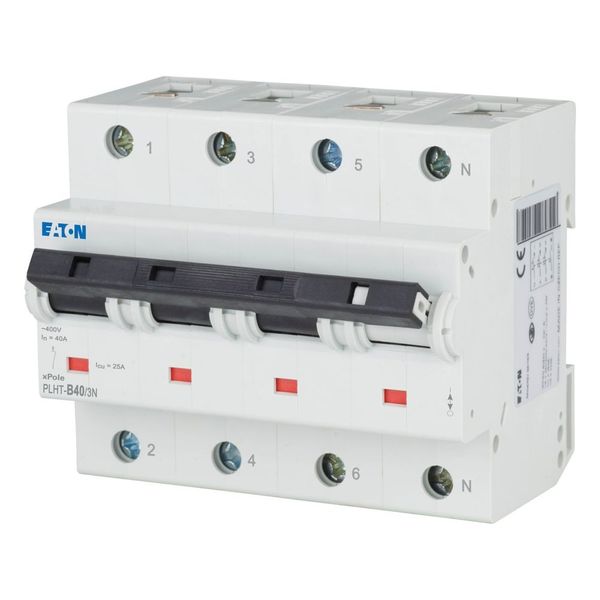 Miniature circuit breaker (MCB), 40A, 3Np, B-Char, AC image 3