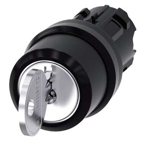 RONIS key-operated switch, 22 mm, round, plastic, lock number SB30, with 3SU1000-4BL01-0AA0-Z Y12 image 2