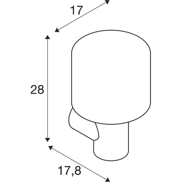 OVALISK WL 9W 3000/4000K 230V IP65 anthracite image 3