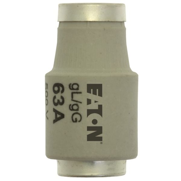 Fuse-link, LV, 63 A, AC 500 V, D3, gL/gG, IEC, time-delay image 2