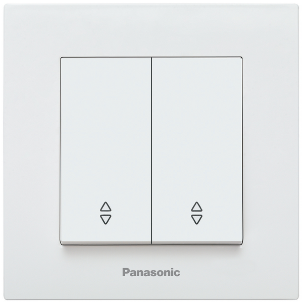 Karre Plus White (Quick Connection) Two Gang Switch-Two Way Switch image 1